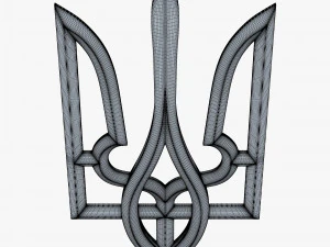 Ukraine State Emblem M 9 3D Model