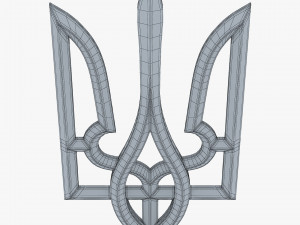 Ukraine State Emblem M 9 Modelo 3D