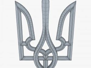 Ukraine State Emblem M 9 3D Model