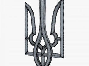 Ukraine State Emblem M 9 3D Model