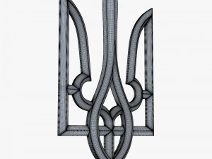 Ukraine State Emblem M 9 3D Model