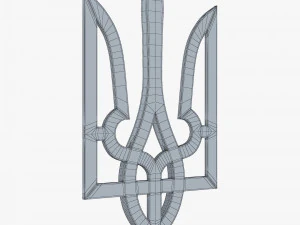 Ukraine State Emblem M 9 3D Model