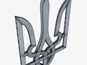 Ukraine State Emblem M 9 3D Model