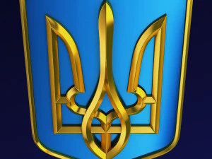 Ukraine State Emblem M 10 3D Model