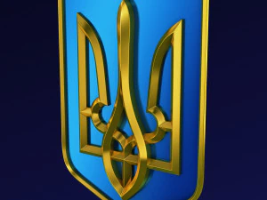 Ukraine State Emblem M 10 3D Model