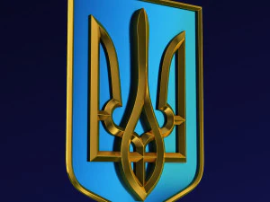Ukraine State Emblem M 10 3D Model