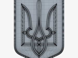 Ukraine State Emblem M 10 3D Model