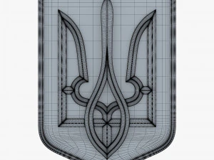 Ukraine State Emblem M 10 3D Model