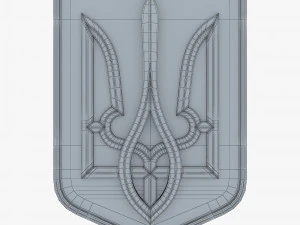 Ukraine State Emblem M 10 3D Model