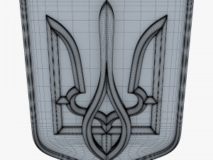 Ukraine State Emblem M 10 3D Model