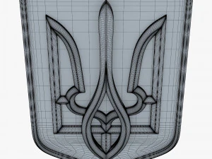 Ukraine State Emblem M 10 3D Model