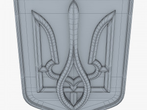 Ukraine State Emblem M 10 3D Model