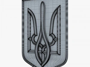Ukraine State Emblem M 10 3D Model