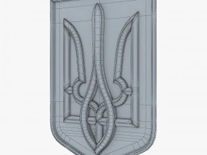 Ukraine State Emblem M 10 3D Model