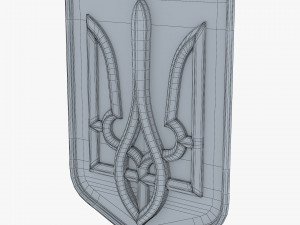 Ukraine State Emblem M 10 3D Model