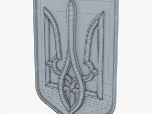 Ukraine State Emblem M 10 3D Model