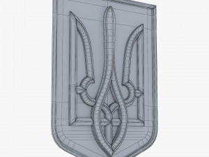 Ukraine State Emblem M 10 3D Model