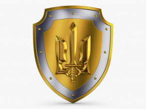 Coat of Arms of Ukraine M 2 3D-Modell