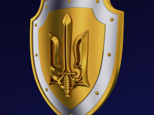 Coat of Arms of Ukraine M 2 3D मॉडल