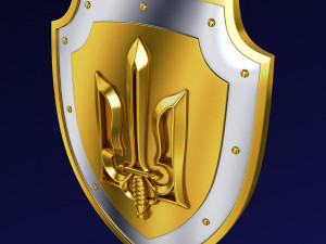 Coat of Arms of Ukraine M 2 3D मॉडल