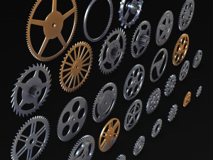 Gears Set v 2 3D Model