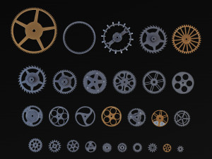 Gears Set v 2 3D Model