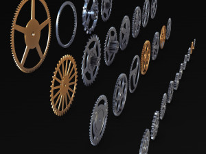 Gears Set v 2 3D Model