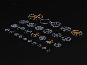 Gears Set v 2 3D Model