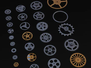 Gears Set v 2 3D Model
