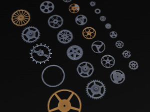 Gears Set v 2 3D Model