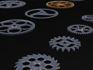 Gears Set v 2 3D Model