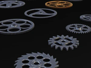 Gears Set v 2 3D Model