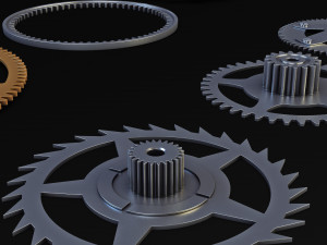 Gears Set v 2 3D Model
