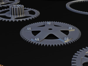 Gears Set v 2 3D Model