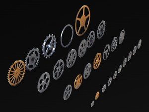 Gears Set v 2 3D Model