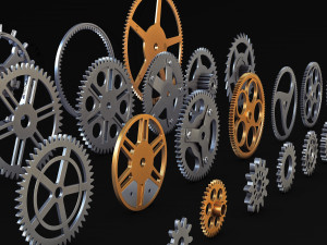 Gears Set v 2 3D Model