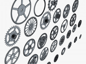 Gears Set v 2 3D Model