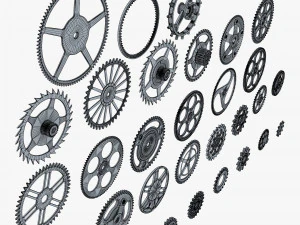 Gears Set v 2 3D Model