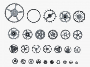 Gears Set v 2 3D Model