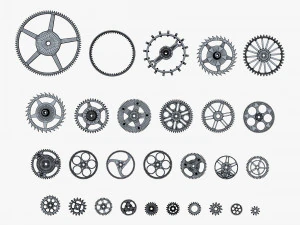Gears Set v 2 3D Model