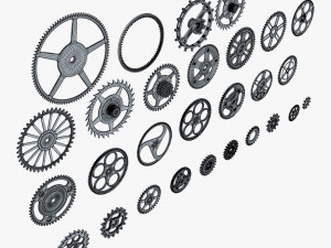 Gears Set v 2 3D Model