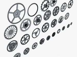 Gears Set v 2 3D Model