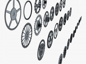 Gears Set v 2 3D Model