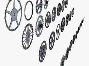 Gears Set v 2 3D Model