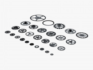 Gears Set v 2 3D Model