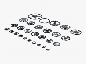 Gears Set v 2 3D Model