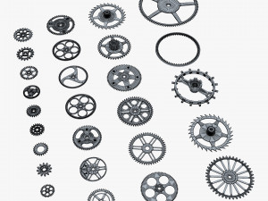 Gears Set v 2 3D Model