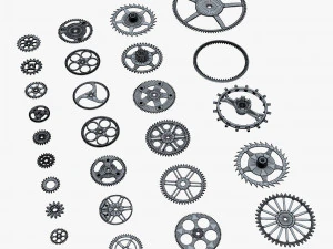 Gears Set v 2 3D Model