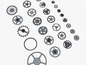 Gears Set v 2 3D Model