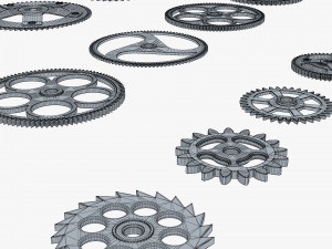 Gears Set v 2 3D Model